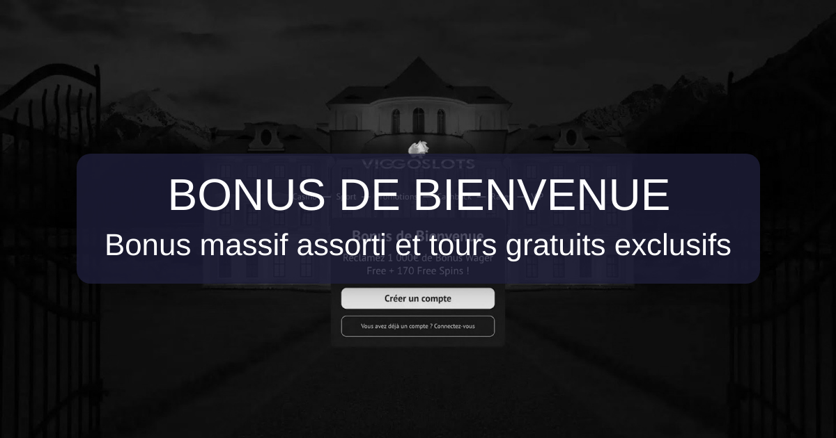 Bonus de bienvenue et informations sur Viggoslots Casino